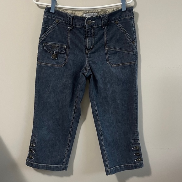 Vintage Y2K Point Zero Nicole Benisti Capri Jeans Size 6 - Picture 1 of 6